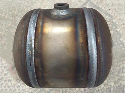 Carton steel MIG circumferential weld seam